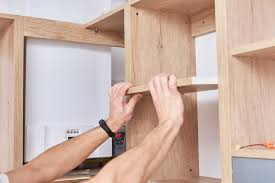 Wooden shelf installation