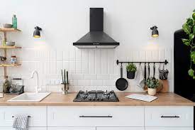 Empty Kitchen with Chimney Cleaning