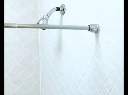 Shower curtain rod installation (two brackets)