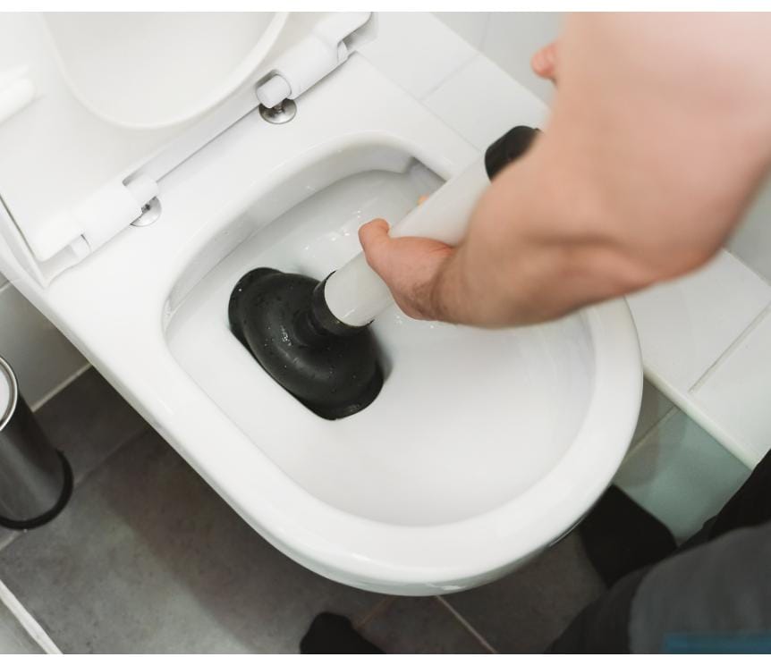 Toilet pot blockage removal