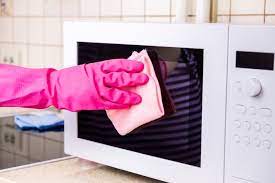 Microwave cleaning